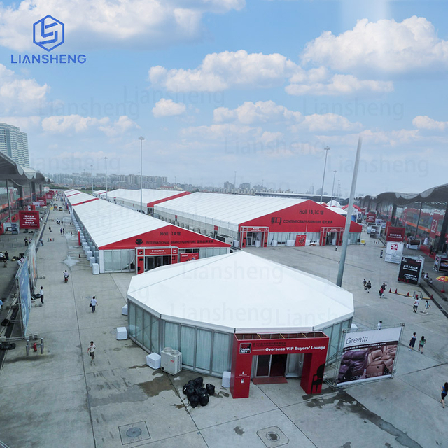 Tenda para eventos ao ar livre de luxo para grandes feiras comerciais