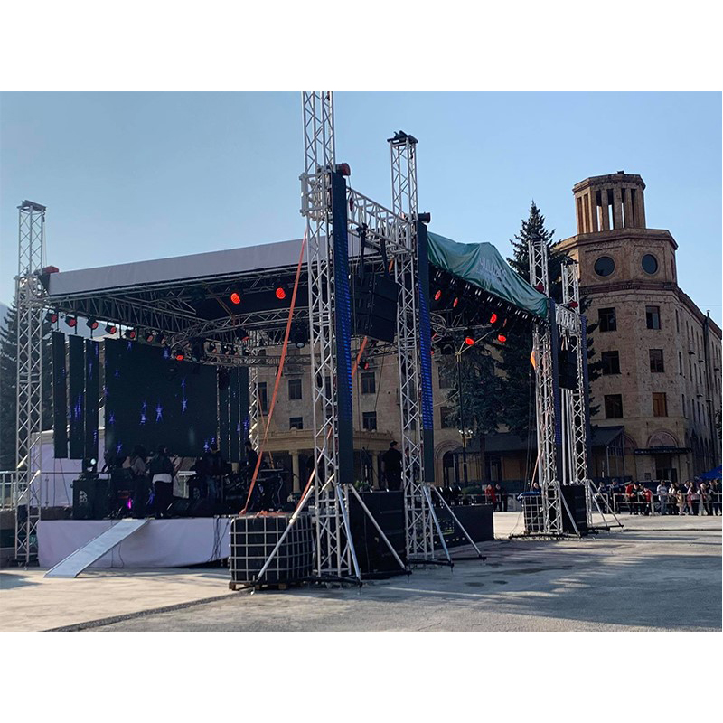 Preço de fábrica personalizado ao ar livre Lage Truss System Stage para venda fora do pódio de palco de concerto de liga de alumínio 