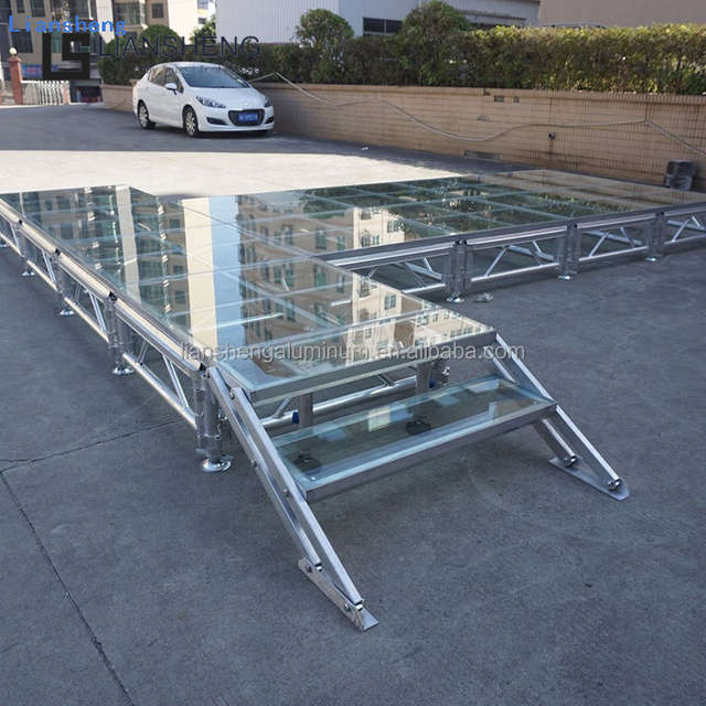 Fase acrílica transparente do painel 4*4ft do painel claro da altura ajustável