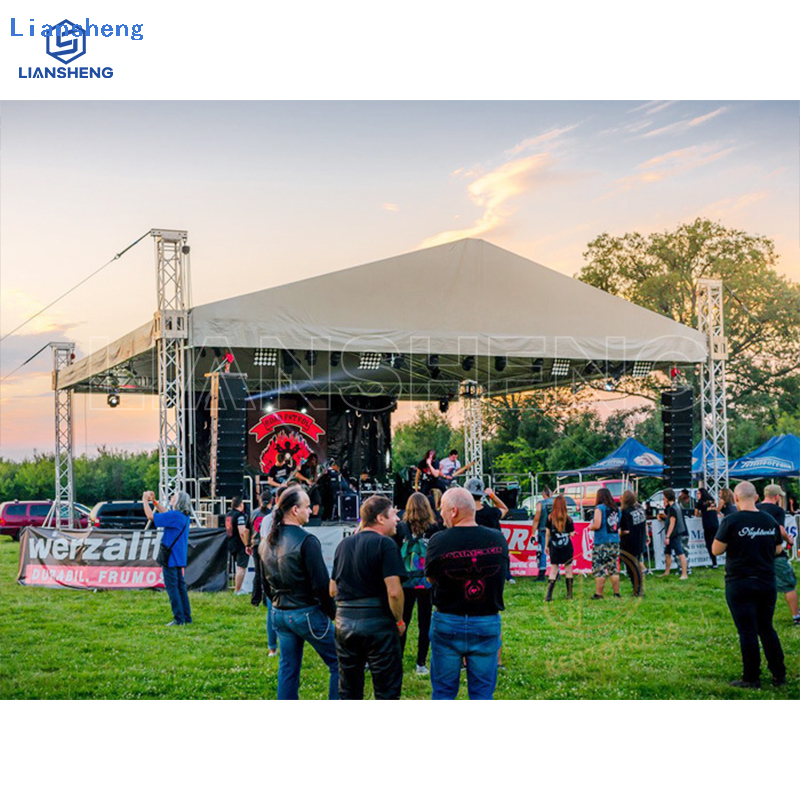 Luzes de DJ de alta qualidade para festival de música em alumínio ao ar livre sistema de treliça para telhado de palco de casamento