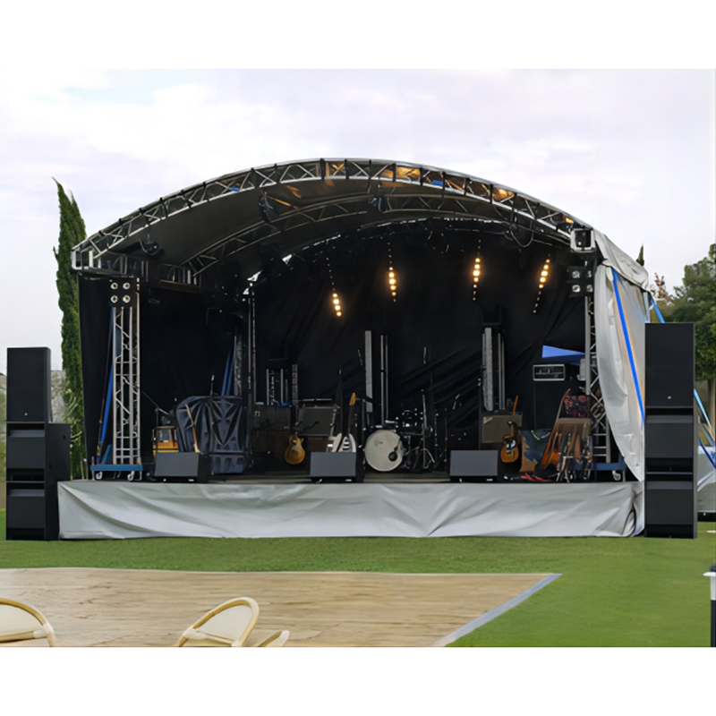 Preço de fábrica personalizado ao ar livre Lage Truss System Stage para venda fora do pódio de palco de concerto de liga de alumínio 