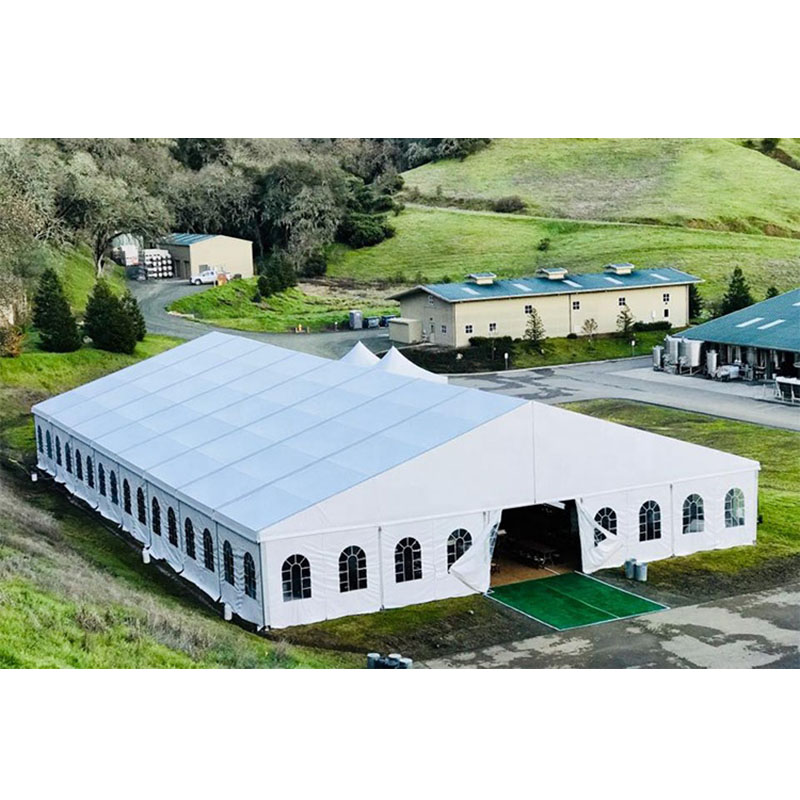 Tenda de fornecimento de fábrica preço ao ar livre grande tenda resistente armazém feira comercial tenda de alumínio