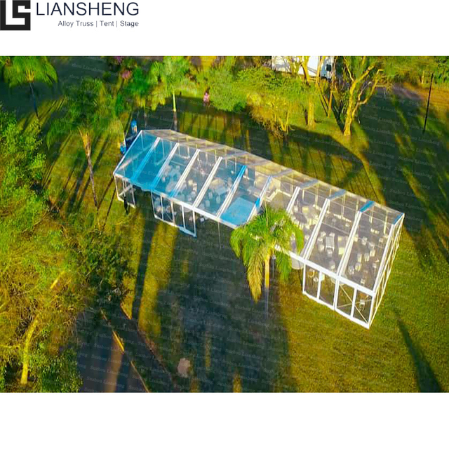 Moldura de liga de alumínio, moldura preta, capa transparente, barraca de festa de casamento personalizada para 500 1000 pessoas