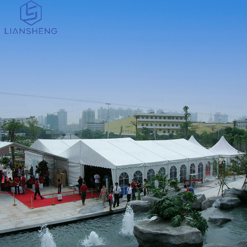 Grandes exposições temporárias de eventos grande tenda à prova d'água no telhado para barraca de eventos de feiras comerciais