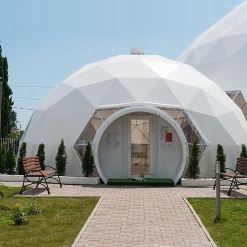 Tenda luxuosa com cúpula de porta de vidro para eventos ao ar livre, elegante, de alta qualidade e barata, para venda