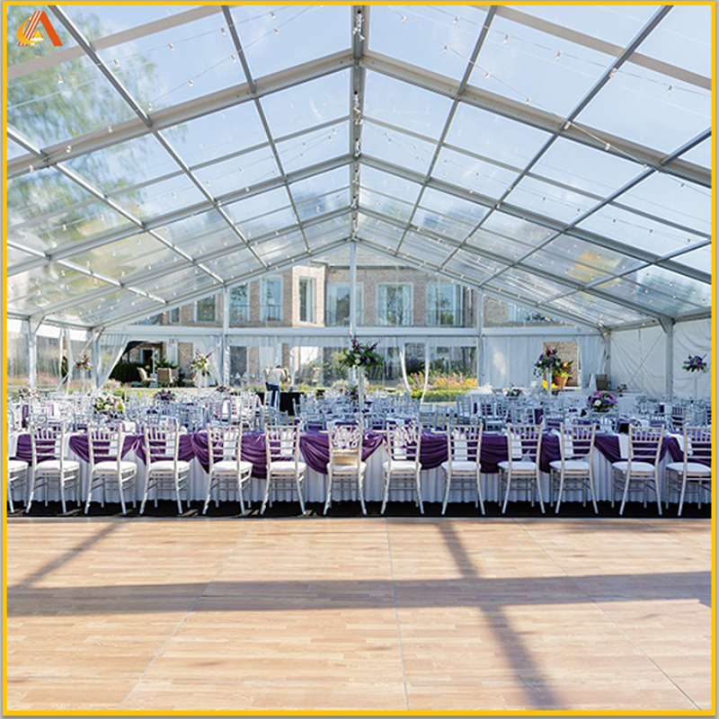 Estrutura de liga de alumínio de alta qualidade, à prova d'água, dossel de pvc, evento, festa de casamento, tenda transparente