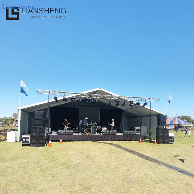 Rápido exterior instale o sistema personalizado da fase do fardo do telhado com a plataforma móvel da fase para o concerto do evento