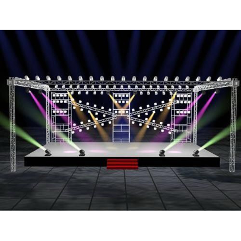 Preço de fábrica personalizado ao ar livre Lage Truss System Stage para venda fora do pódio de palco de concerto de liga de alumínio 