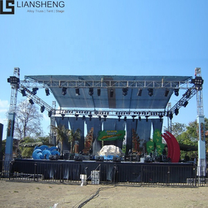 Equipamento portátil personalizado para palco, evento, telhado de concerto, iluminação, sistema de telhado, treliça de alumínio, plataforma de palco