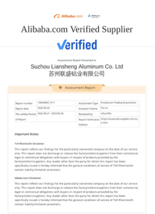 Certificado de Alumínio Liansheng 4