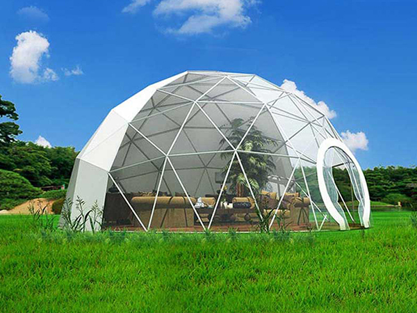 Tenda luxuosa com cúpula de porta de vidro para eventos ao ar livre, elegante, de alta qualidade e barata, para venda