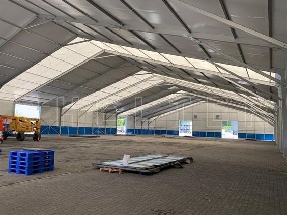 Barato preço de fábrica barraca resistente de alta qualidade ao ar livre grande armazém tenda para fora tenda de armazenamento industrial para venda