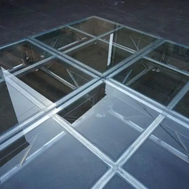 Palco de casamento de alumínio de vidro portátil dobrável