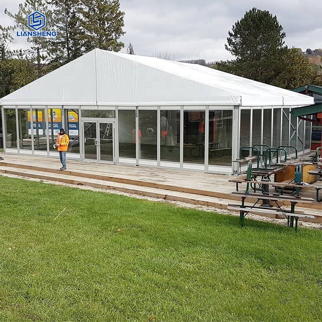 Preço de atacado de fábrica Tenda de exposição ao ar livre Estrutura de liga de alumínio Tenda personalizada Tenda de parede de vidro