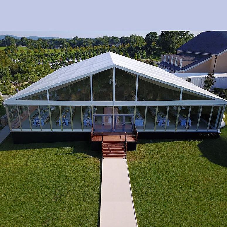 Tenda de armazenamento permanente ao ar livre, estrutura de alumínio, armazém, tenda de exposição para eventos de casamento