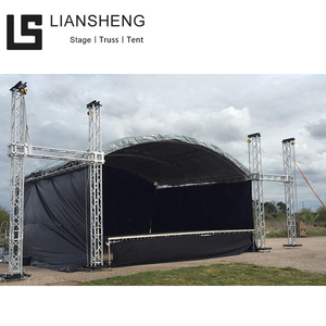 Tenda de alumínio para eventos ao ar livre, palco de concerto, plataforma riser, suporte, exibição de treliça, palco de telhado
