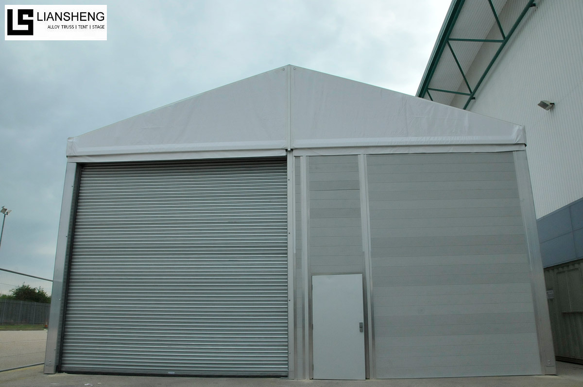 Tenda industrial de alumínio de alta qualidade, preço de fábrica, armazém, tenda de armazenamento grande em PVC