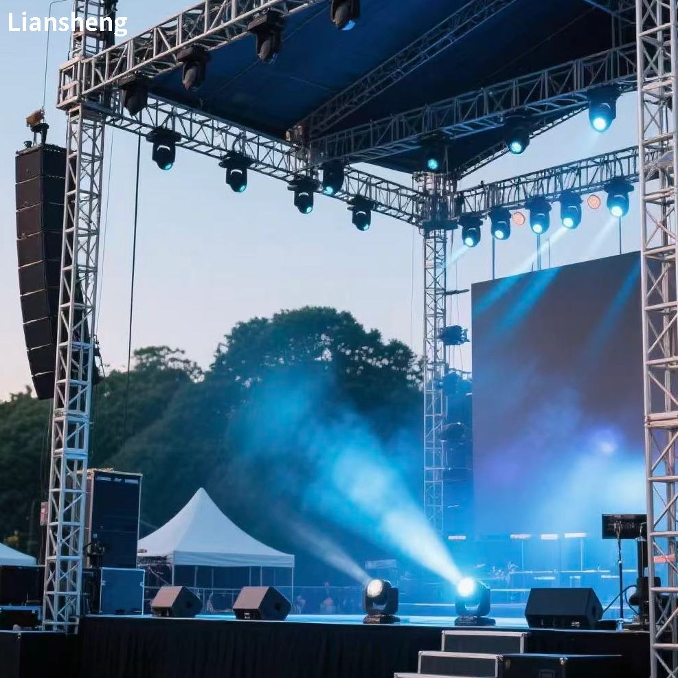 Spigot Truss, palco e show de luzes para evento de performance de concerto ao ar livre 
