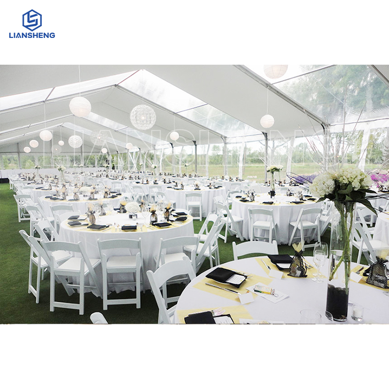 Fabricante de tenda de casamento de luxo em liga de alumínio para venda fornecedor de tenda para festas de eventos