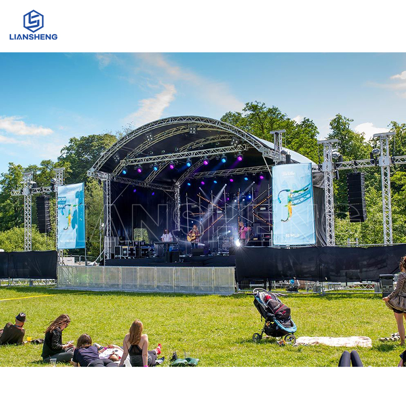 Grande treliça móvel e iluminação de palco para concerto, estrutura de exibição personalizável, instalação rápida, estilo mais recente para venda