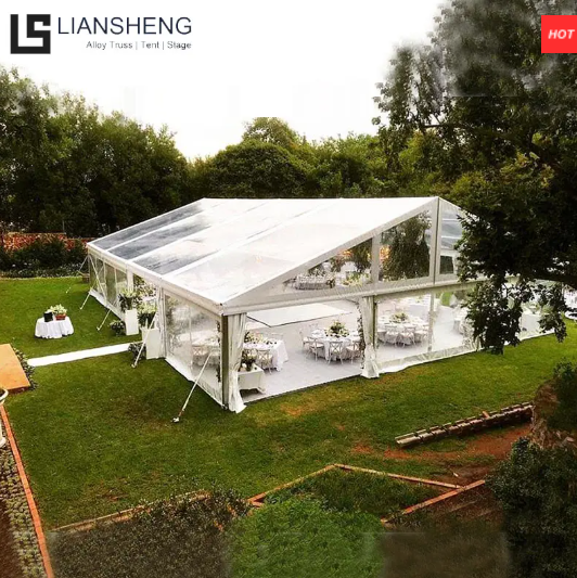 Tenda Panor&acirc;mica Exterior Crystal Plaza 25x45m