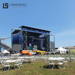 O sistema de alumínio superior liso da fase do fardo do projeto livre personalizou a fase exterior do evento do concerto do projeto