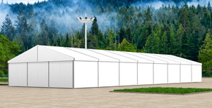 Tenda de armazenamento permanente ao ar livre, estrutura de alumínio, armazém, tenda de exposição para eventos de casamento