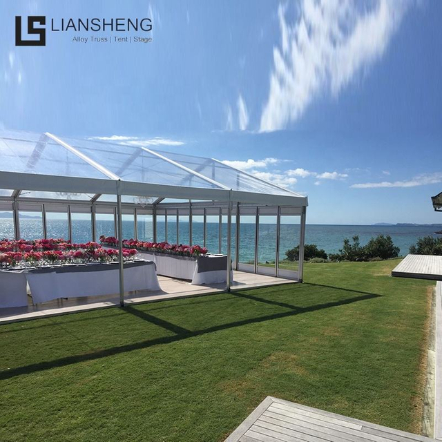 20 x 40 barracas exteriores transparentes do evento da barraca transparente do casamento do quadro de alumínio exterior