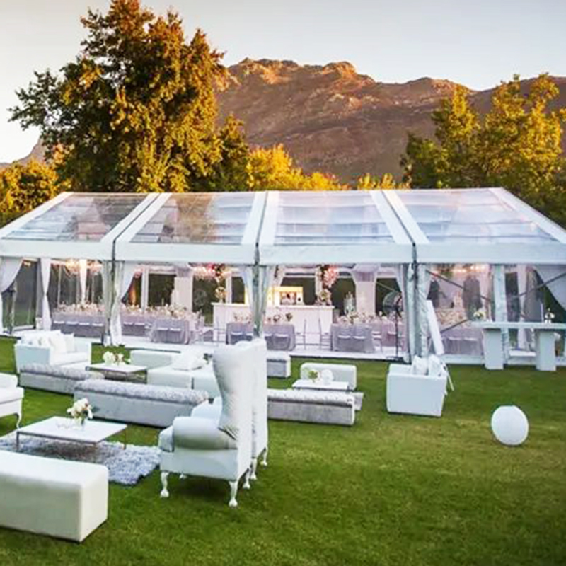 Grandes tendas de eventos de cerimônia de alumínio para venda 20x50m branco evento festa de casamento tenda tenda