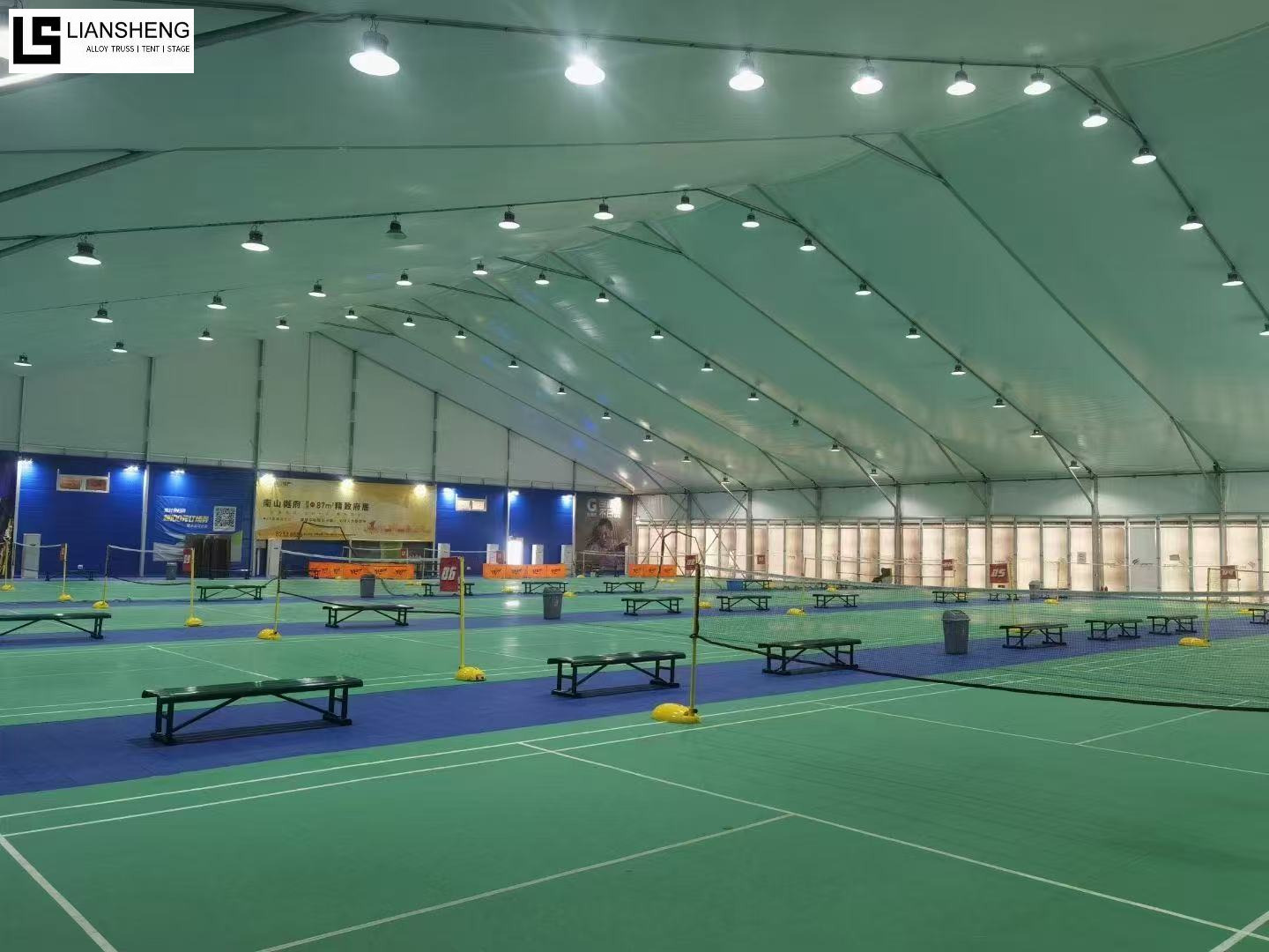 Soluções para tendas para eventos esportivos