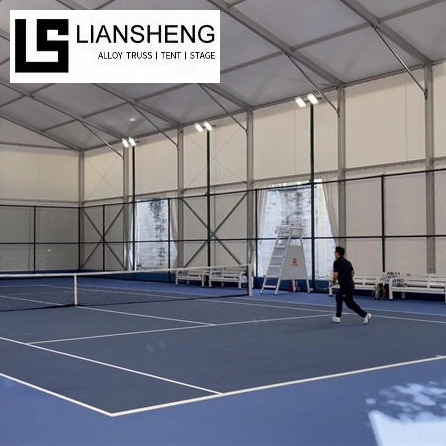 Tenda luxuosa à prova de vento, à prova d'água, dossel em pvc, quadra de basquete, estrutura de alumínio, estrutura permanente, barraca esportiva