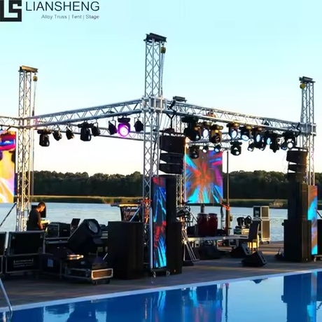 Série Modular Liansheng | Plataforma de alumínio portátil da fase do casamento com altura ajustável