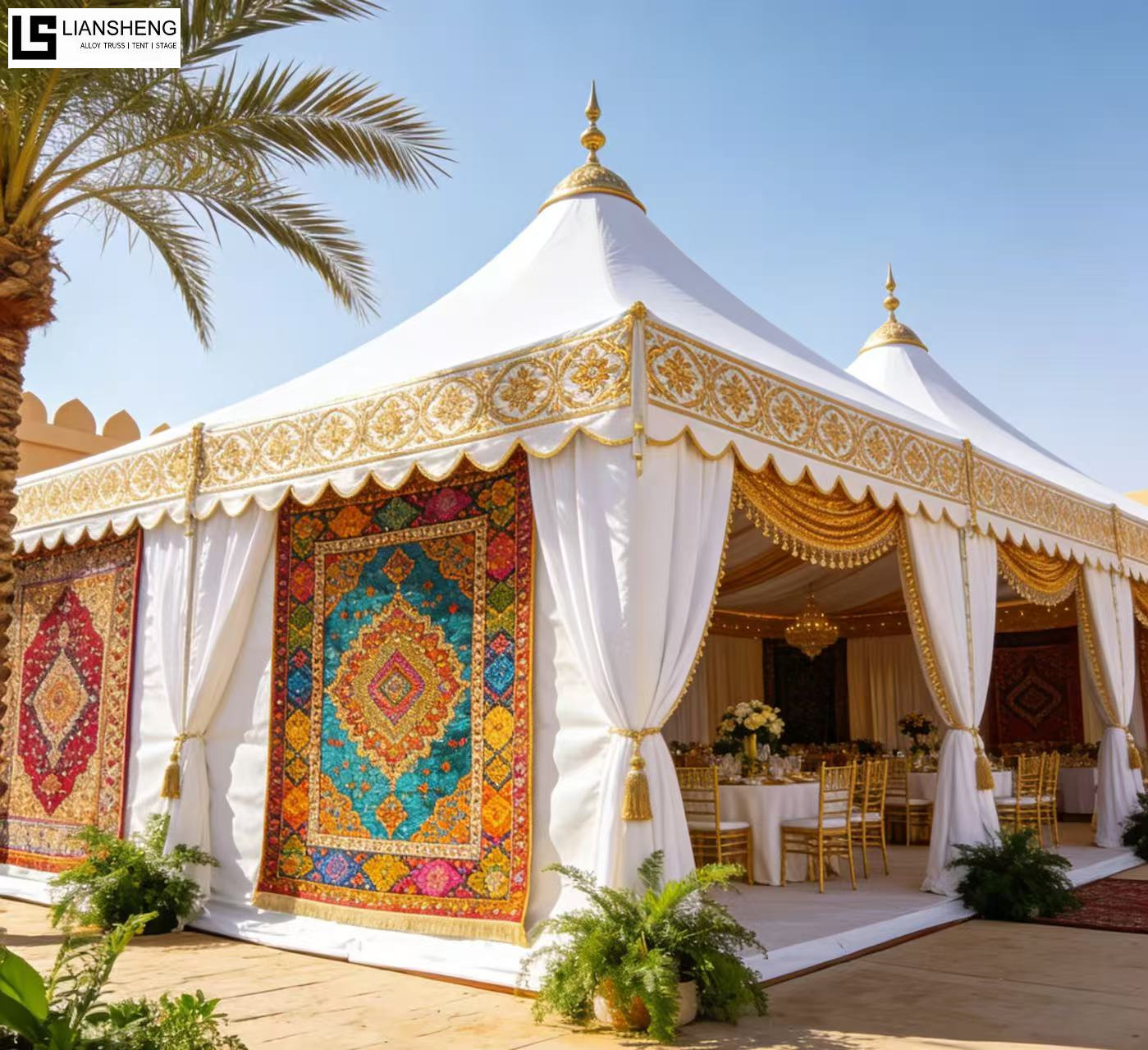 Tenda de casamento comercial ao ar livre