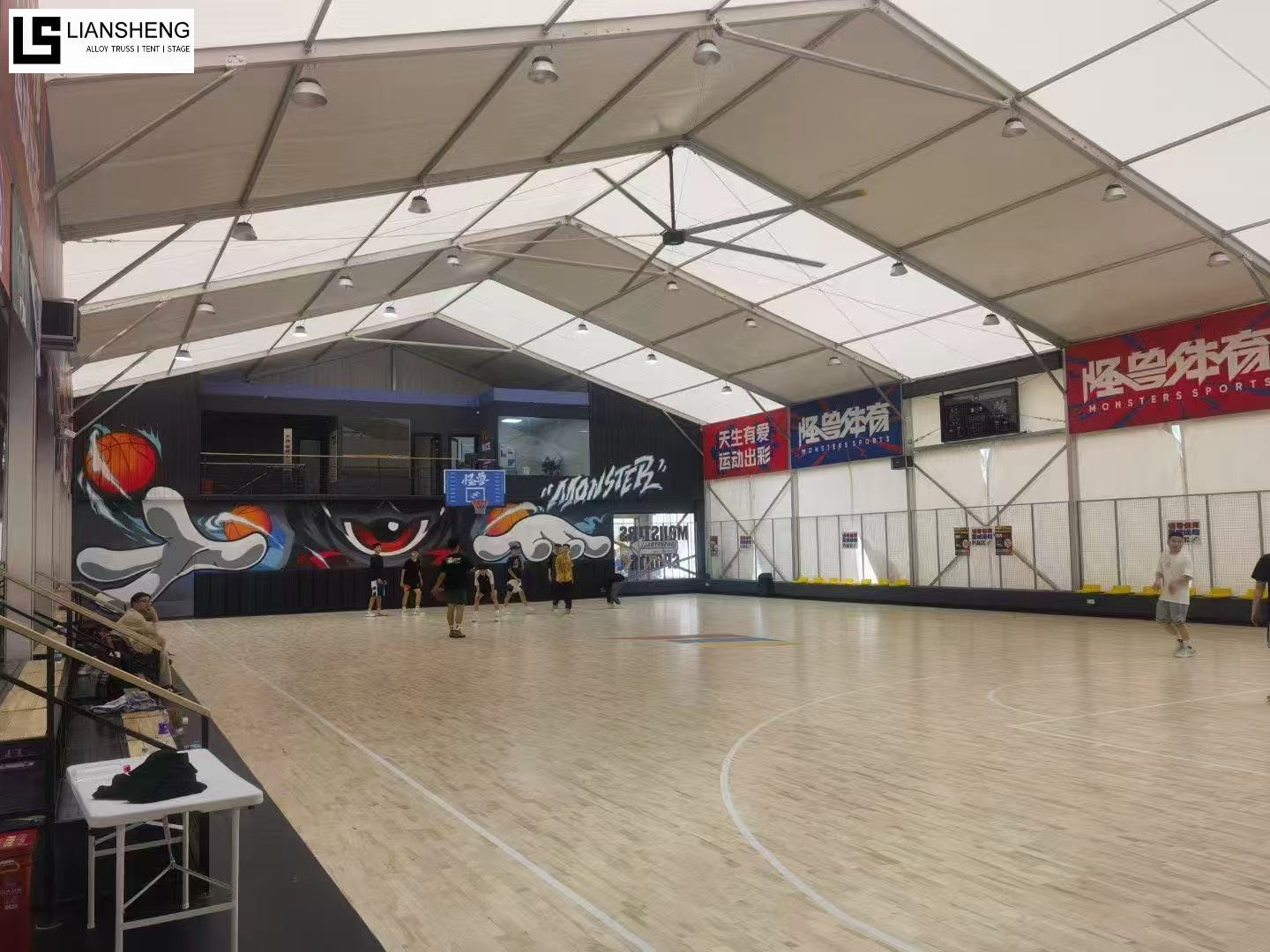 Soluções para tendas para eventos esportivos