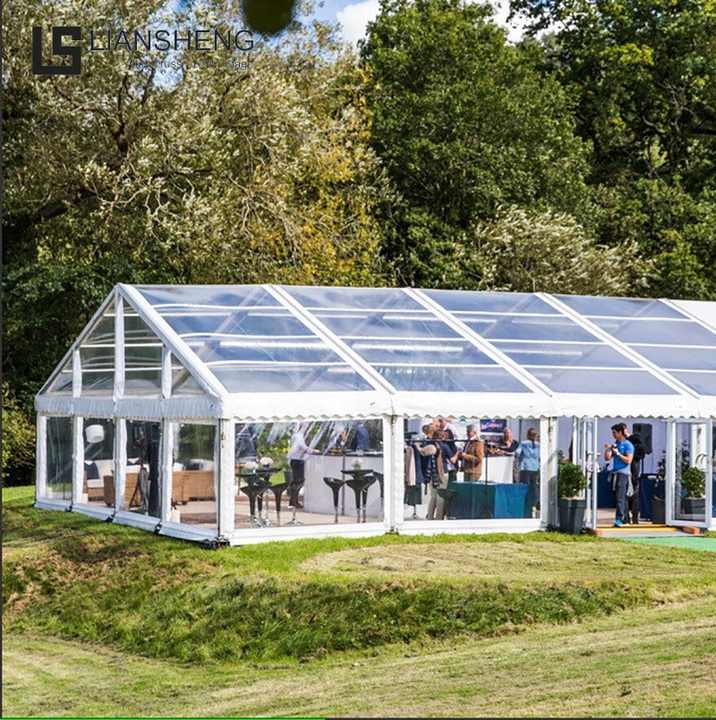 Barraca transparente do casamento do quadro de alumínio exterior 20 x 40