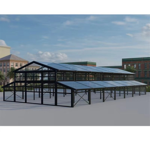 Nova chegada moldura preta tendas de casamento átrio evento estrutura marquee com estrutura de parede de vidro tenda para festas eventos