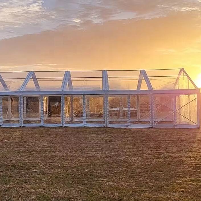 Barraca de alumínio resistente personalizada do quadro preto de alumínio do evento da barraca exterior do casamento do evento do pvc branco claro para casamentos