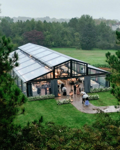 Tenda de luxo transparente para festa de casamento ao ar livre de alta qualidade para venda