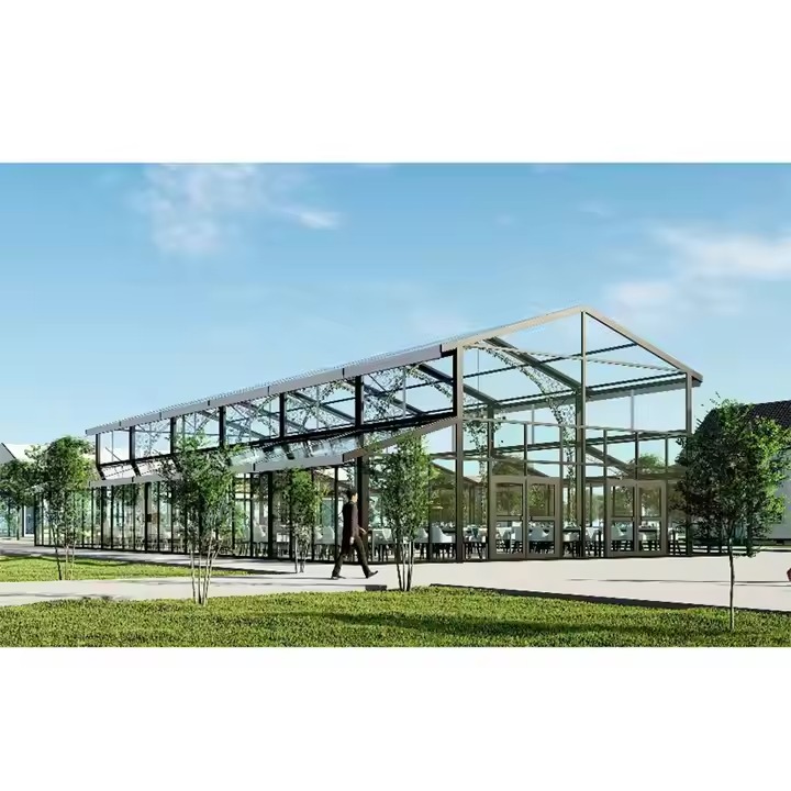 Nova chegada moldura preta tendas de casamento átrio evento estrutura marquee com estrutura de parede de vidro tenda para festas eventos