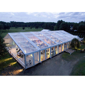 Tenda romântica de alta qualidade para atividades de casamento, tenda externa transparente à prova de vento para venda