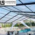 Tenda de casamento de alumínio de luxo, fornecedor de barraca para festas ao ar livre, barraca para eventos à prova d'água para venda