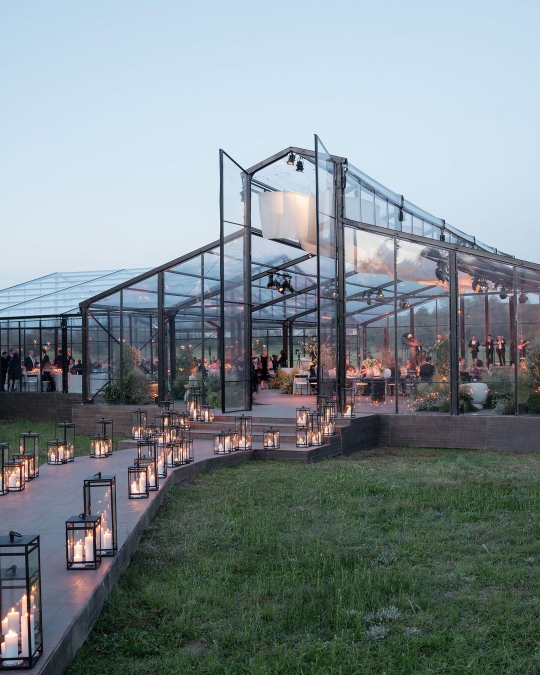 Tenda de luxo transparente para festa de casamento ao ar livre de alta qualidade para venda