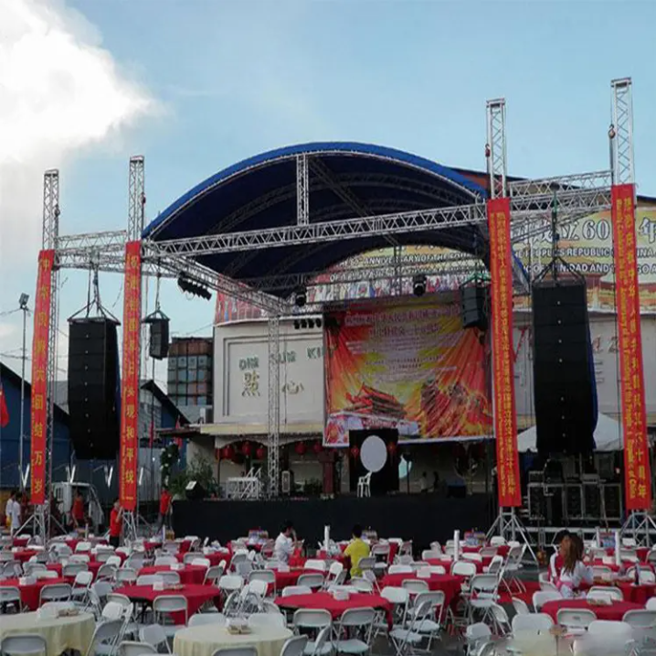 Palco de treliça de alumínio mais vendido para palco resistente de eventos de festa ao ar livre para venda