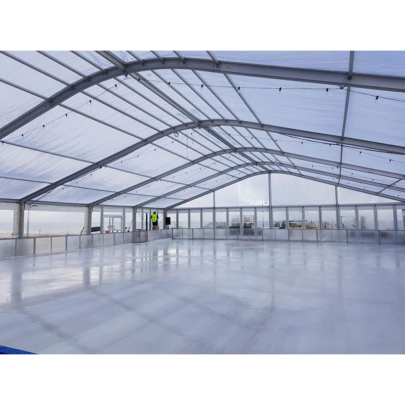Barraca de armazém temporário isolada, grande oficina extra, salão de armazenamento esportivo, estrutura de alumínio pré-fabricada de metal, tenda industrial