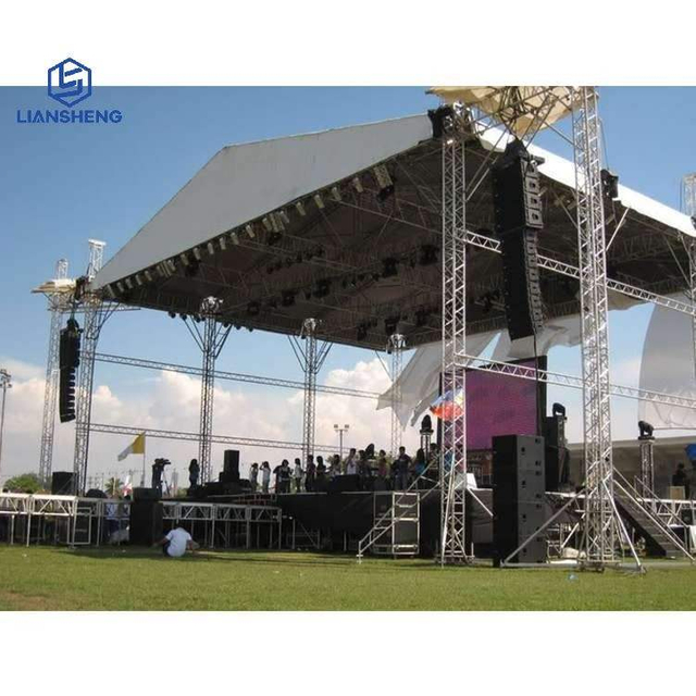 Iluminação de palco de treliça de torneira de alumínio Exposição ao vivo de treliça de palco para vendas