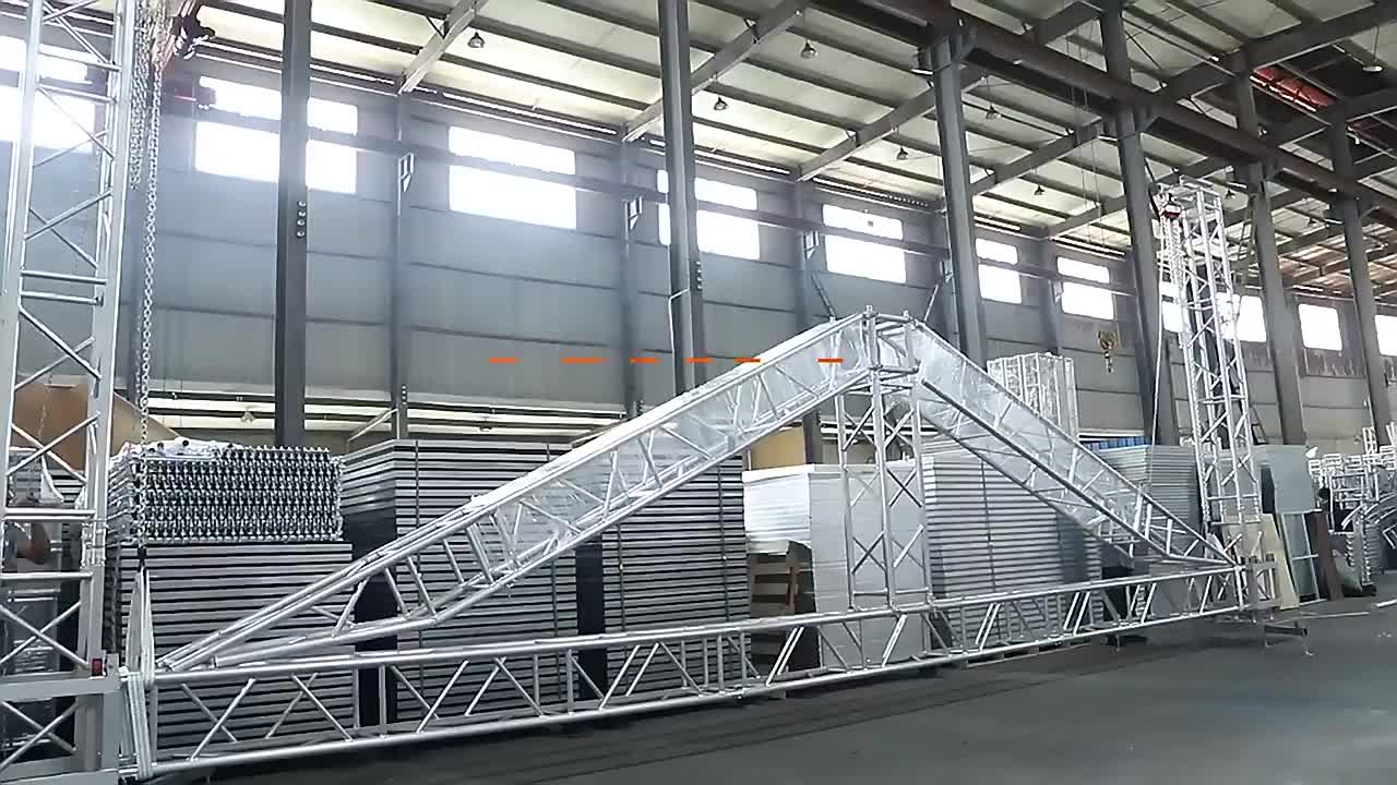 Sistema de treliça de palco de alumínio externo de alta qualidade para display de alto-falante