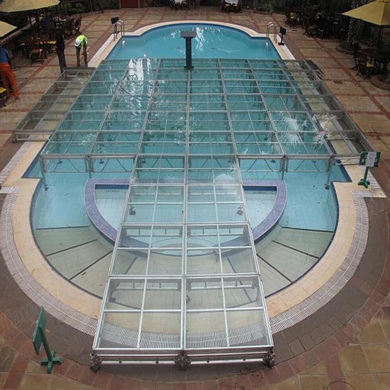 Palco de casamento de alumínio de vidro portátil dobrável