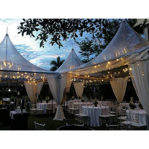 Fabricante de tenda de pagode de casamento de luxo em liga de alumínio para venda fornecedor de tenda para festas de eventos
