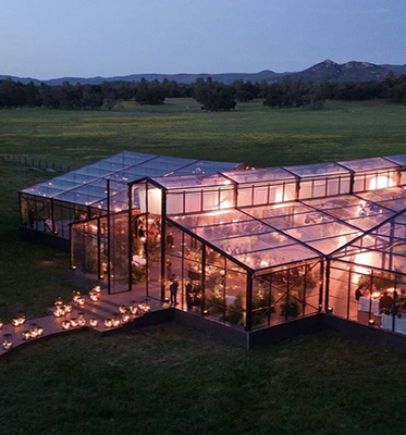 Tenda grande para festa de casamento ao ar livre romântica de alta qualidade e preço baixo