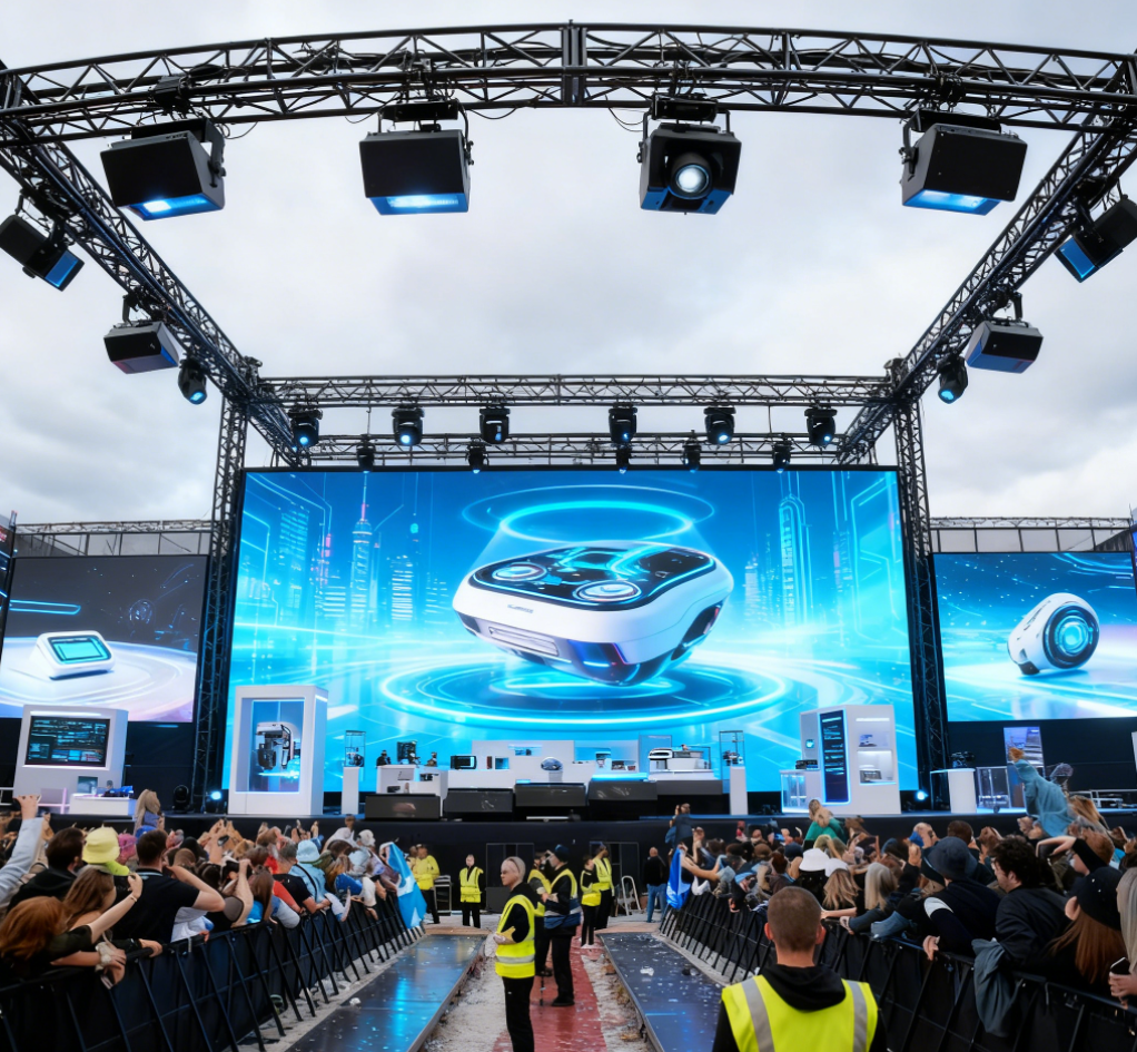 sistema de fardo de alumínio da grande fase do concerto do × 40m de 20m